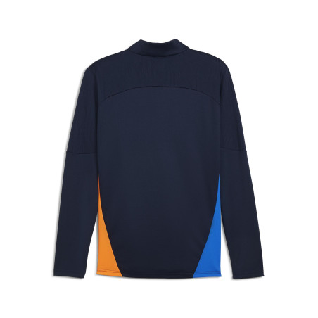 Sweat zippé OM bleu orange 2024/25