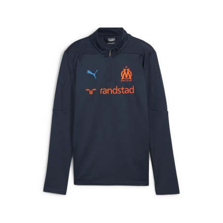 Sweat zippé junior OM bleu orange 2024/25