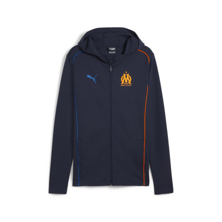 Veste survêtement OM Casual bleu orange 2024/25