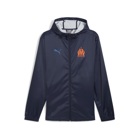 Veste imperméable OM bleu orange 2024/25