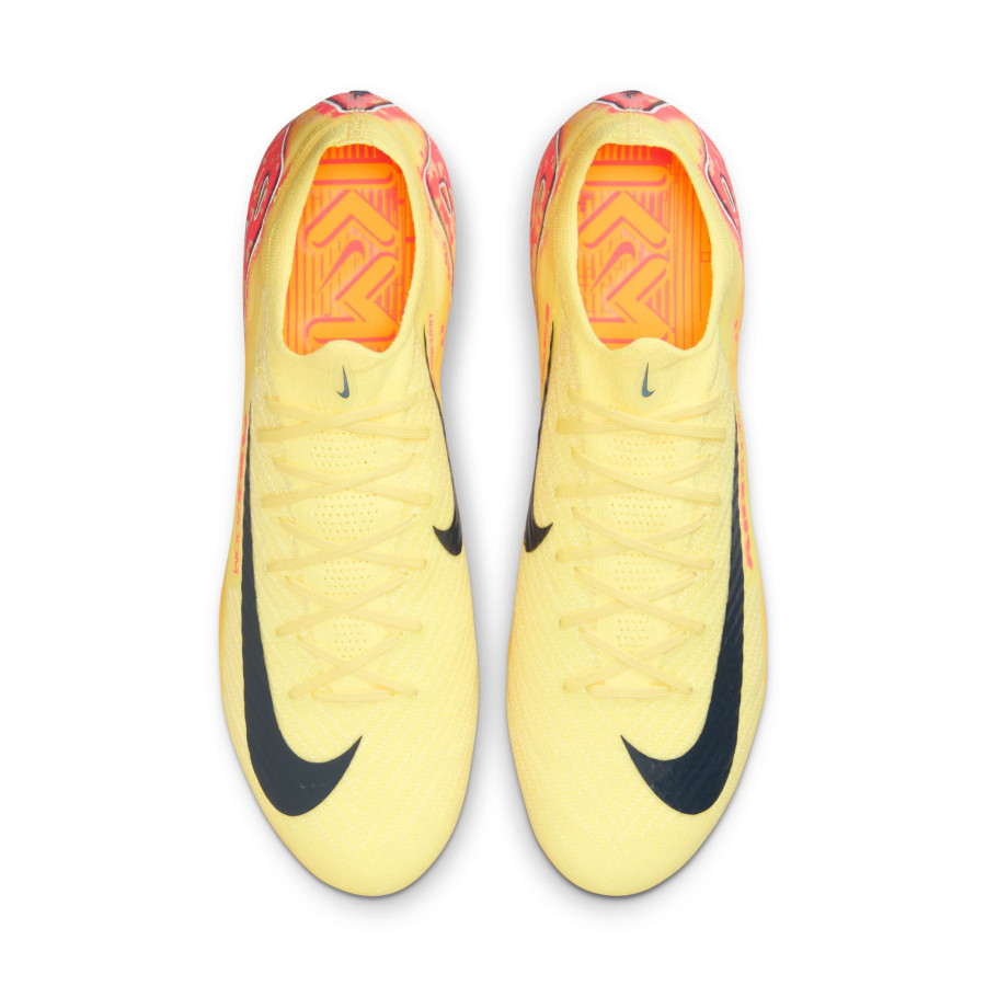 Nike Air Zoom Mercurial Vapor 16 Elite Mbappe FG jaune rose