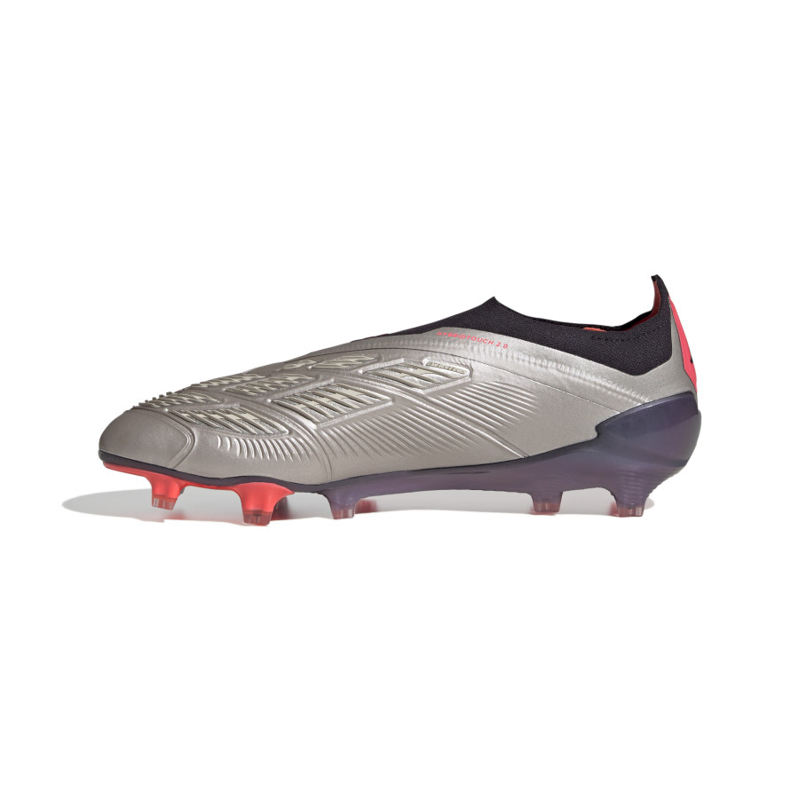 adidas Predator Elite LaceLess FG gris rouge