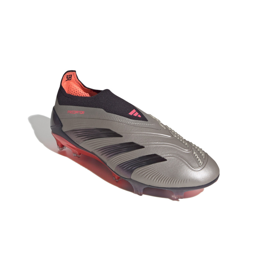 adidas Predator Elite LaceLess FG gris rouge