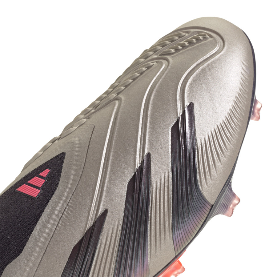 adidas Predator Elite LaceLess FG gris rouge