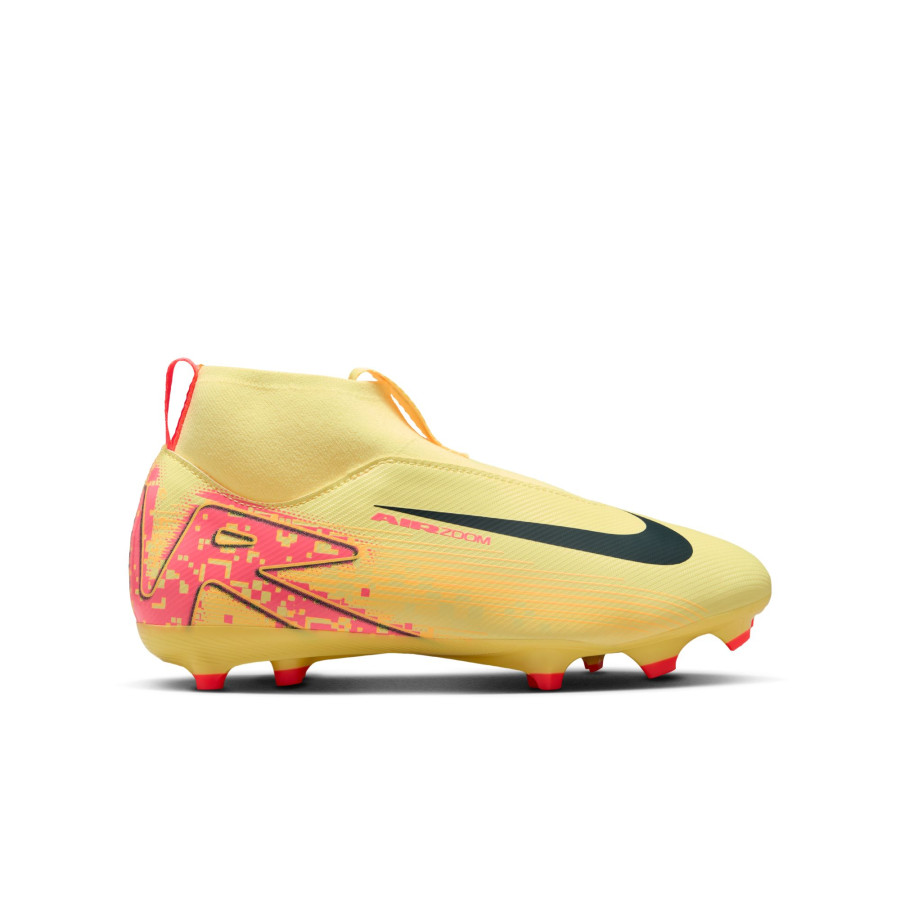 Nike Air Zoom Mercurial Superfly 10 Academy Mbappé FG/MG jaune rose