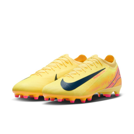 Nike Air Zoom Mercurial Vapor 16 Pro Mbappe AG-Pro jaune rose