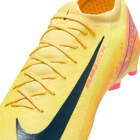 Nike Air Zoom Mercurial Vapor 16 Pro Mbappe AG-Pro jaune rose