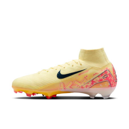 Nike Air Zoom Mercurial Superfly 10 Elite Mbappe FG jaune rose