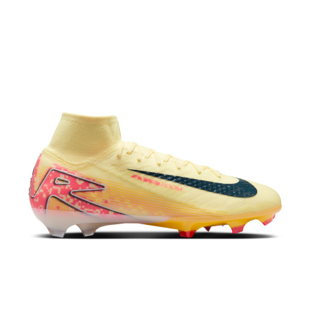 Nike Air Zoom Mercurial Superfly 10 Elite Mbappe FG jaune rose