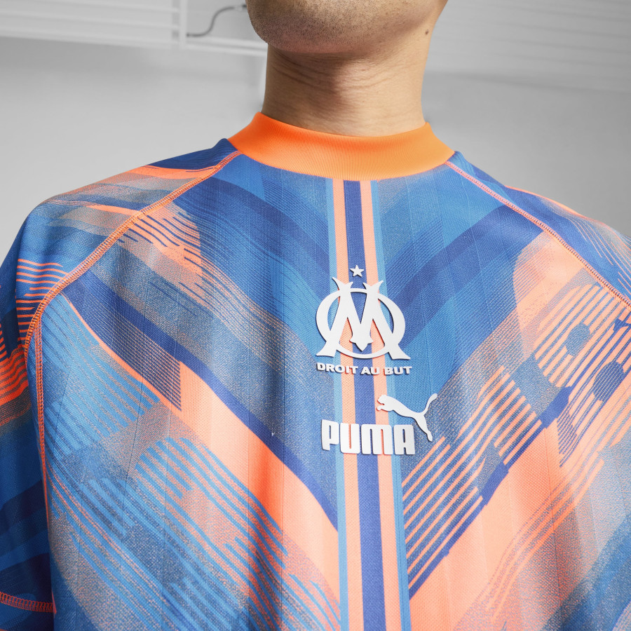 Maillot OM Rétro bleu orange 2024/25