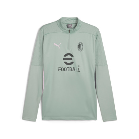 Sweat zippé Milan AC vert rose 2024/25