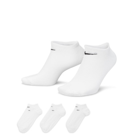 Lot 3 paires chaussettes basses Nike training blanc noir