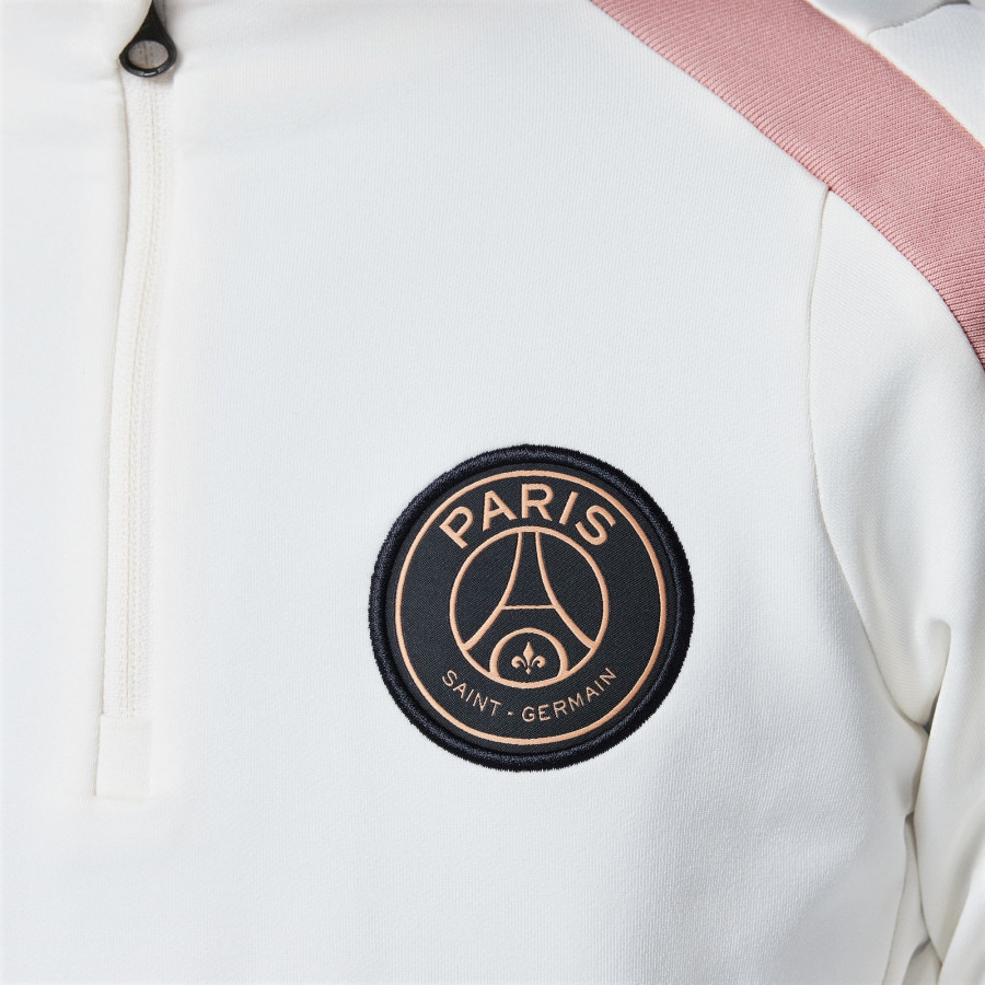 Sweat zippé junior PSG blanc rose 2024/25