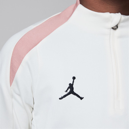 Sweat zippé junior PSG blanc rose 2024/25