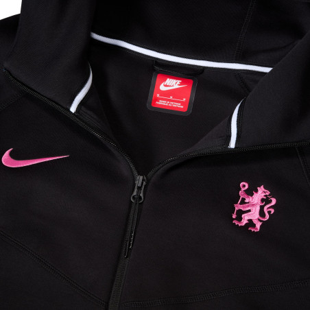 Veste survêtement Chelsea TechFleece noir rose 2024/25