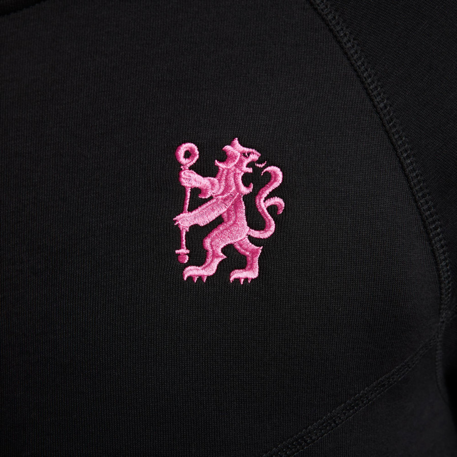 Veste survêtement Chelsea TechFleece noir rose 2024/25