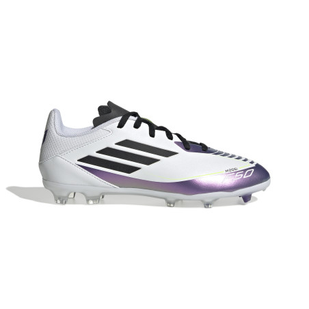 adidas F50 League Messi junior FG/MG blanc violet