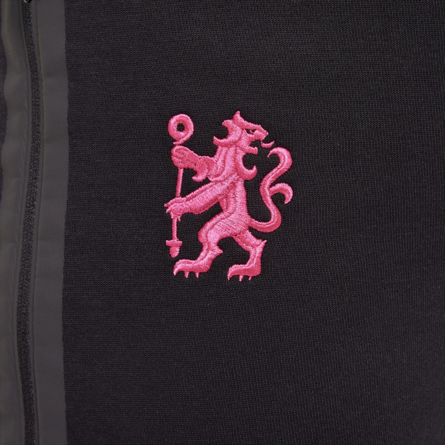 Pantalon survêtement Chelsea TechFleece noir rose 2024/25