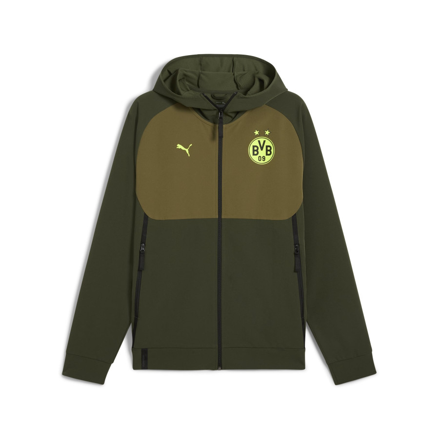 Veste survêtement Dortmund Tech Woven vert 2024/25