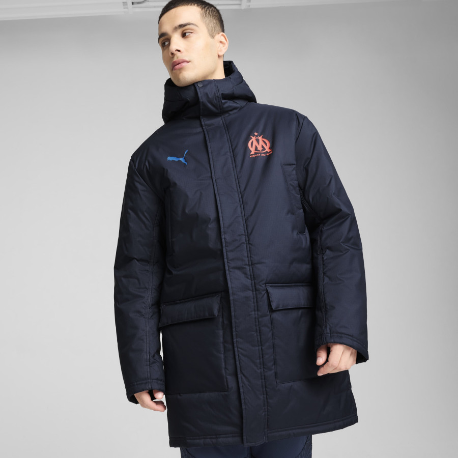 Manteau OM bleu foncé 2024/25