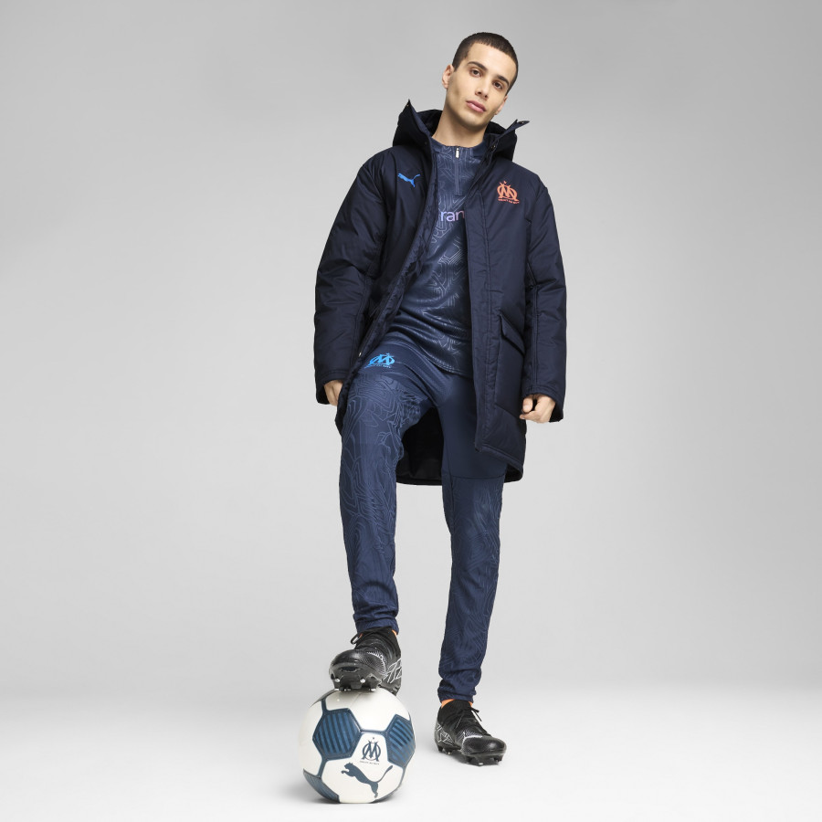 Manteau OM bleu foncé 2024/25