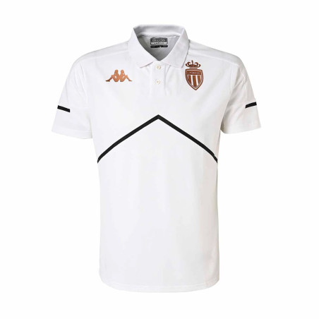 Polo AS Monaco blanc noir 2024/25