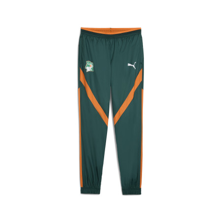 Pantalon survêtement avant match Côte d'Ivoire woven vert orange 2025