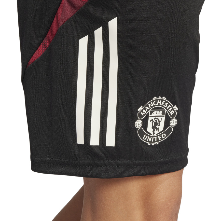 Short entraînement Manchester United noir rouge 2024/25