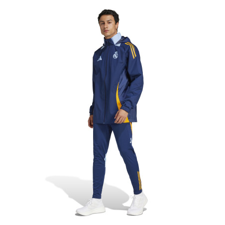 Veste imperméable Real Madrid bleu orange 2024/25