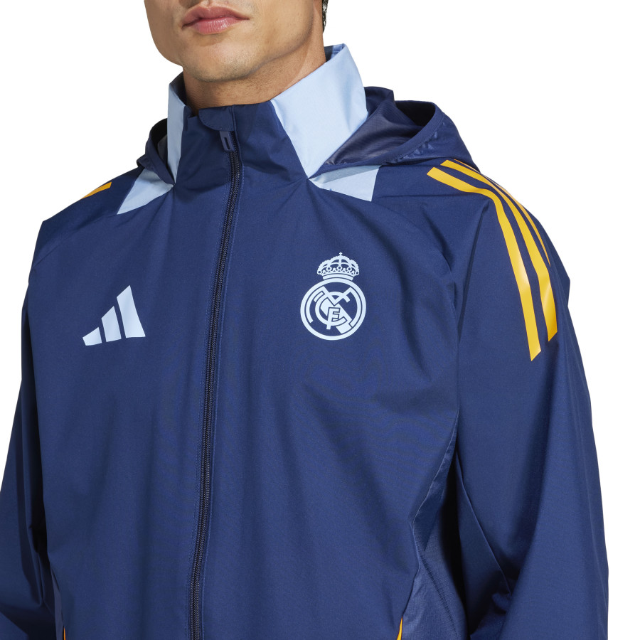 Veste imperméable Real Madrid bleu orange 2024/25