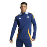 Sweat zippé Real Madrid bleu jaune 2024/25