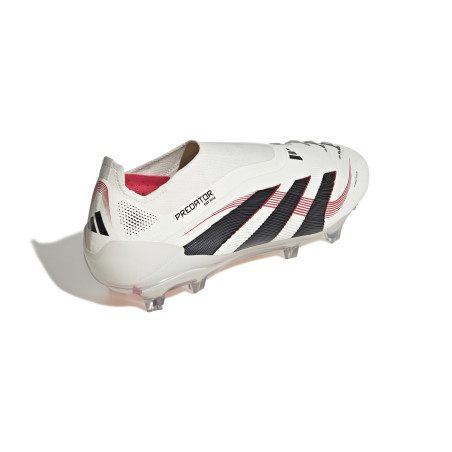 adidas Predator Elite LaceLess FG blanc rouge