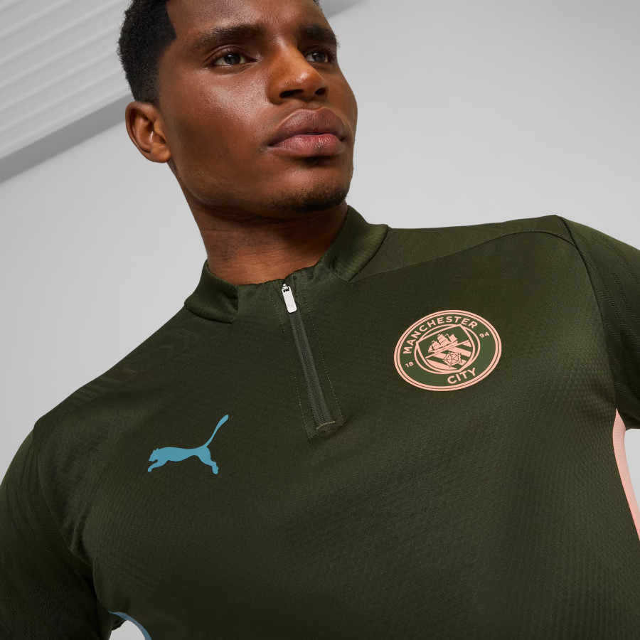 Sweat zippé Manchester City vert 2024/25