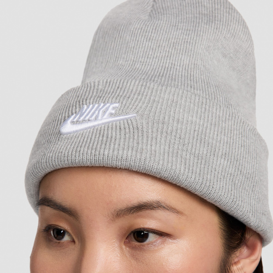 Bonnet Nike Peak gris blanc