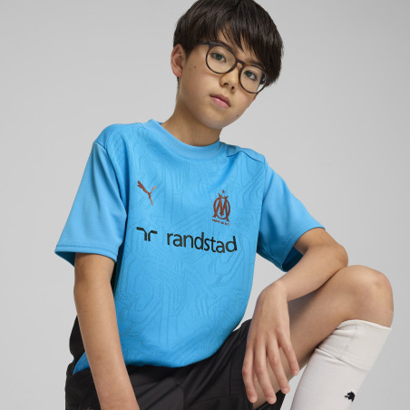 Maillot entraînement junior OM bleu noir 2024/25