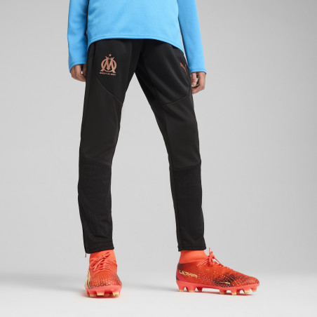 Pantalon survêtement junior OM noir 2024/25