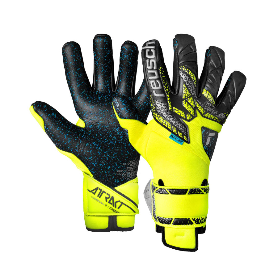 Gants gardien Reusch Attrakt Fusion Guardian jaune noir