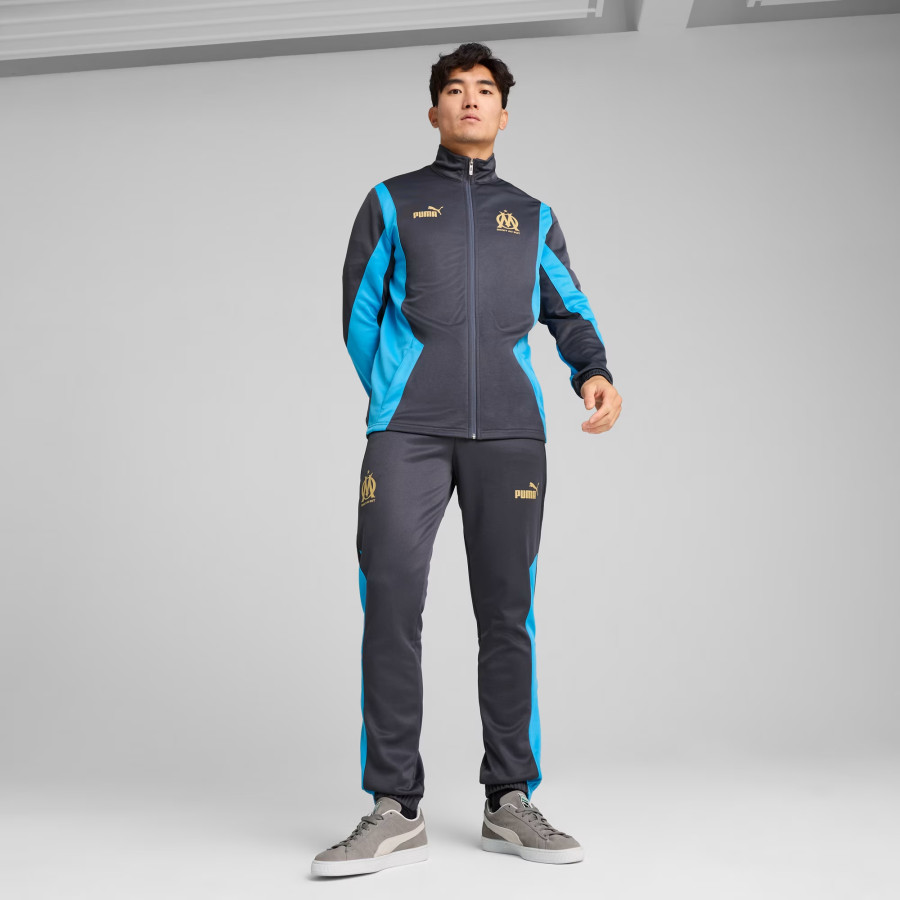 Veste survêtement OM FTBLNRGY+ noir bleu 2024/25