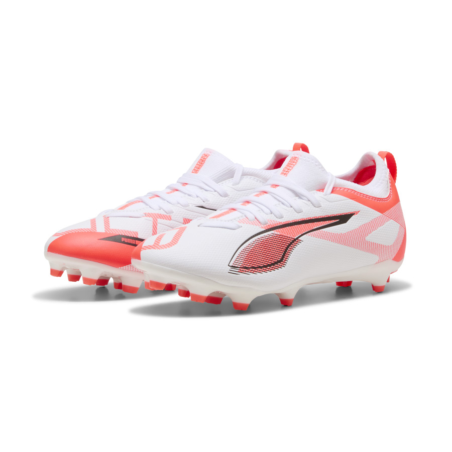 Puma Ultra 5 Match junior FG/AG blanc orange