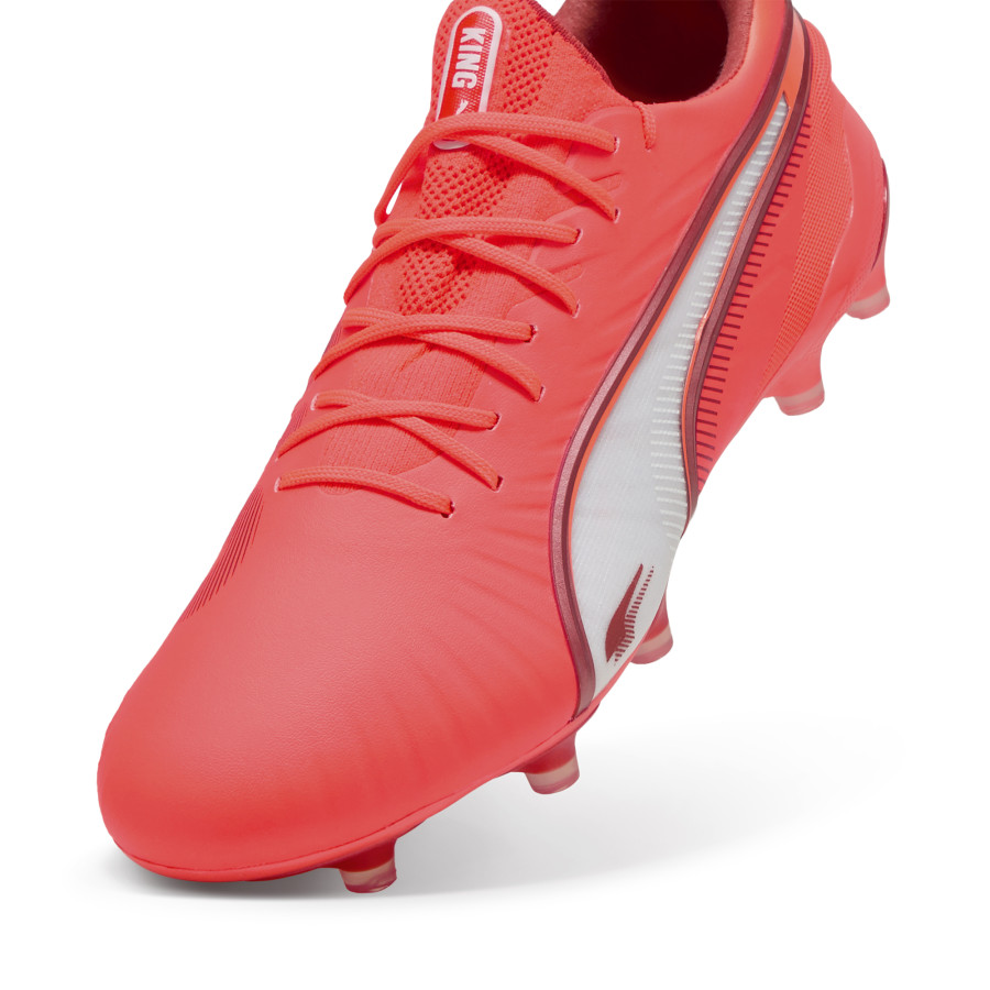 Puma King Ultimate FG/AG orange blanc