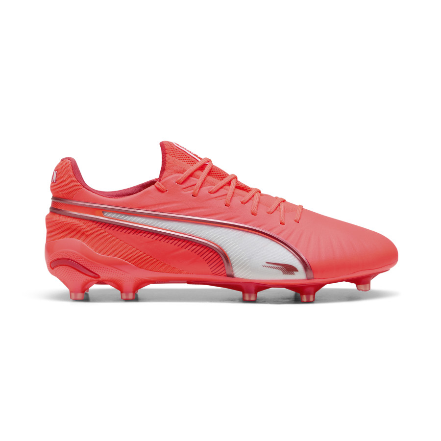 Puma King Ultimate FG/AG orange blanc