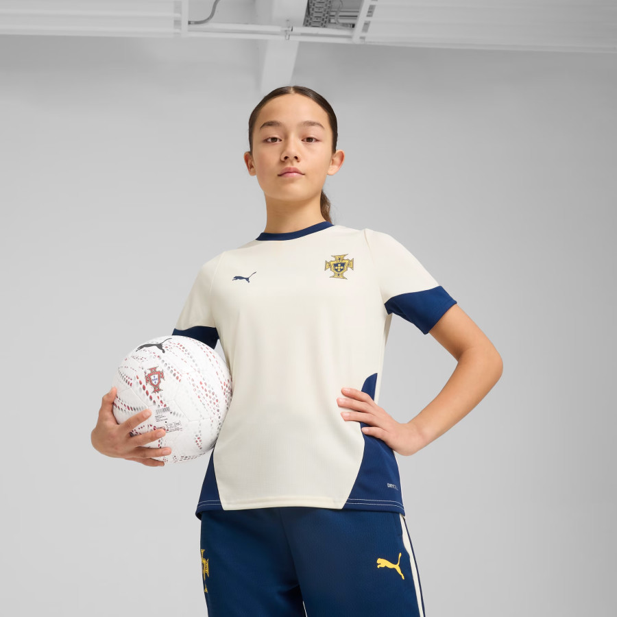 Maillot entraînement junior Portugal blanc bleu 2025