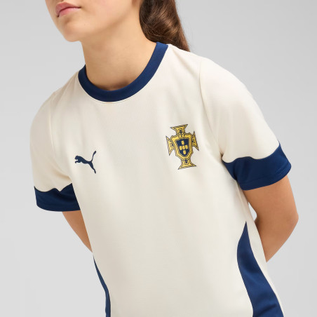 Maillot entraînement junior Portugal blanc bleu 2025