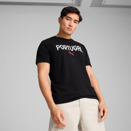 T-shirt Portugal noir 2025