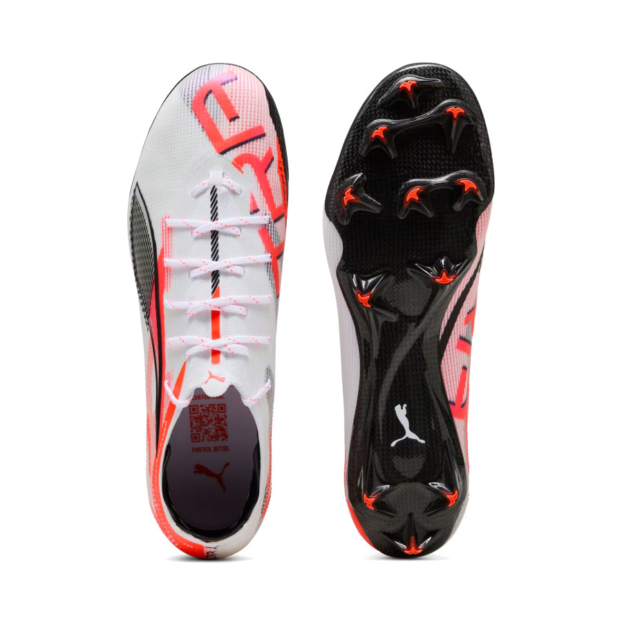 Puma Ultra 5 Carbon FG blanc orange