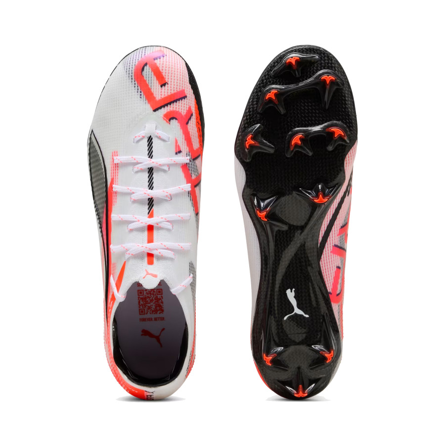 Puma Ultra 5 Carbon Femme FG blanc orange