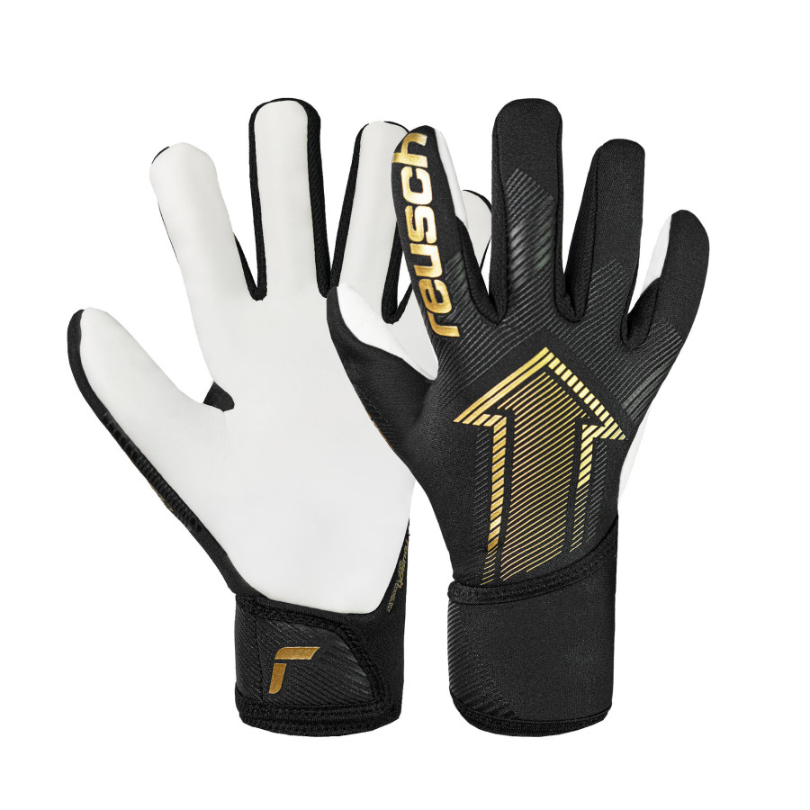 Gants gardien junior Reusch Fastgrip Gold noir or