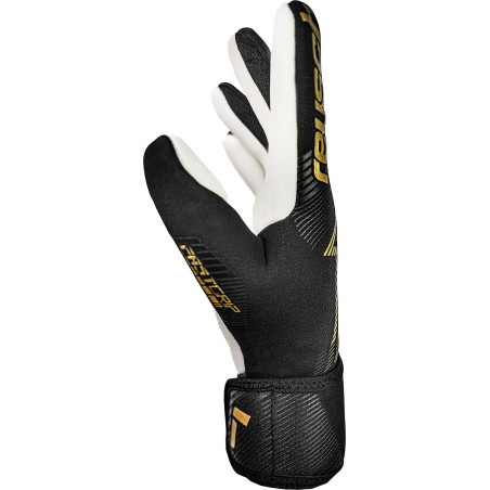 Gants gardien junior Reusch Fastgrip Gold noir or