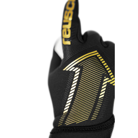 Gants gardien junior Reusch Fastgrip Gold noir or