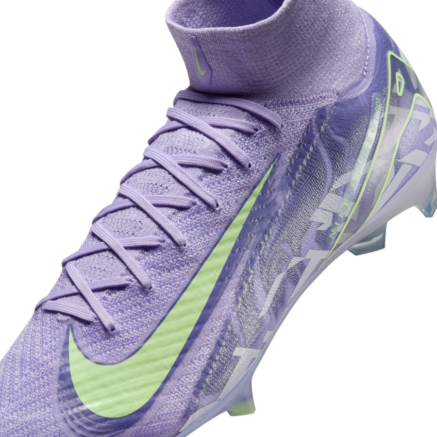 Nike Air Zoom Mercurial Superfly 10 Elite FG violet vert